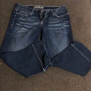 EUC cropped jeans